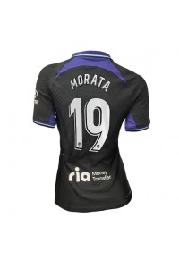 Fotbalové Dres Atletico Madrid Alvaro Morata #19 Dámské Venkovní Oblečení 2022-23 Krátký Rukáv